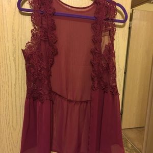 Dark Red Vest